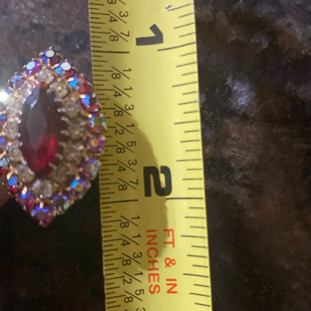 Multi-Colored Marquise Shaped Ring - Unique Custo… - image 7